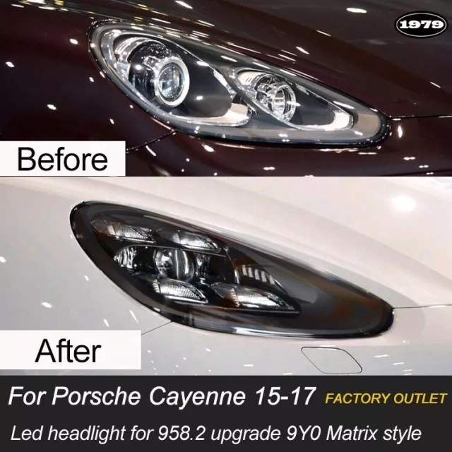 Cayenne (958.2) upgrade 2021 PDLS style LED headlights
