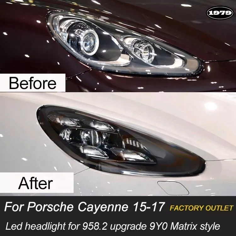 Cayenne (958.2) upgrade 2021 PDLS style LED headlights