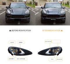958.1 Upgrade 9Y0 19 Style LED Headlights Suitable for 11-14 Cayenne
