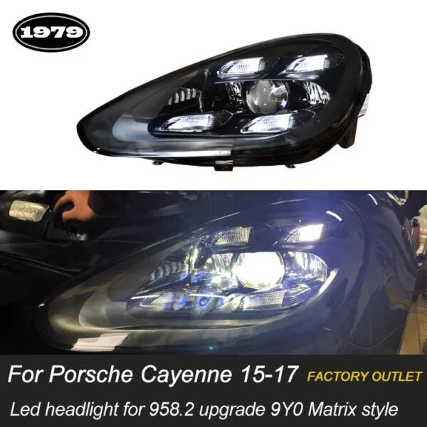 Cayenne (958.2) upgrade 2021 PDLS style LED headlights