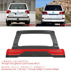 Fits Toyota Rancourt LC200 Upgraded Cut Through Tail Lights 2008-2021