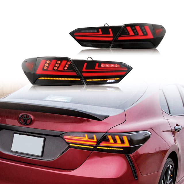 Suitable for 18 model Toyota Camry modified tail lamp assembly with breathing running water turn signal lamps