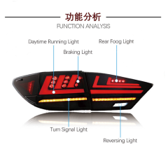 For Lexus ES250/200/300 Rear Tail Lights 2013-2017 Models