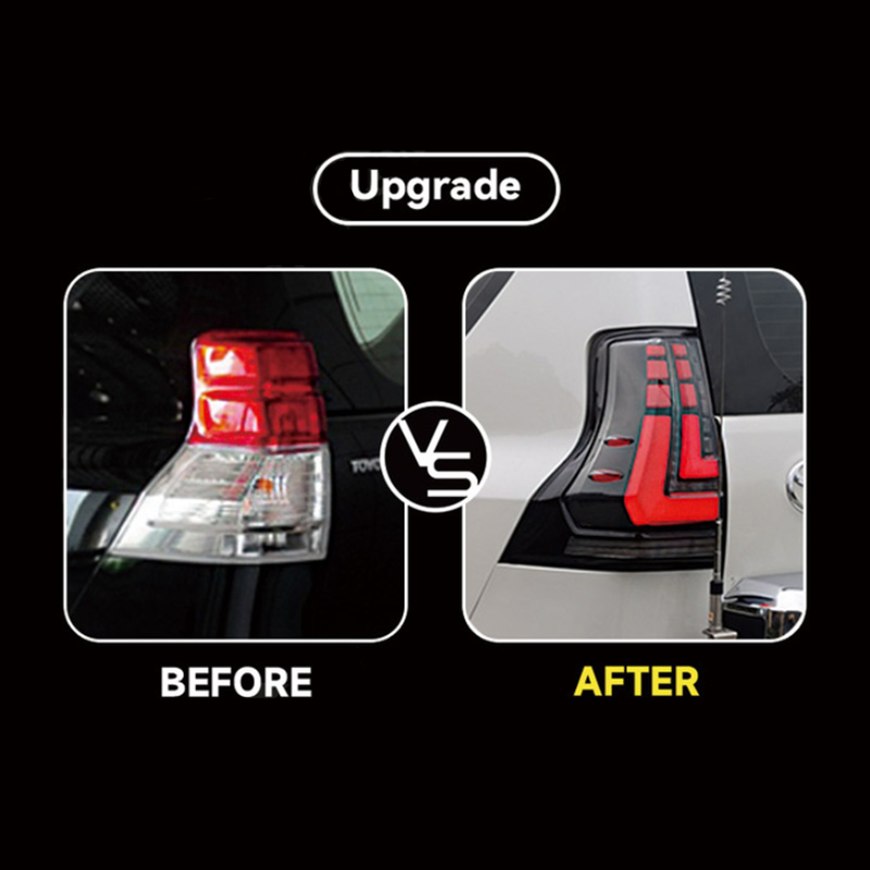 For Toyota Baja 2010-2017, 2018-2022 LED Tail Lights Prado Conversion