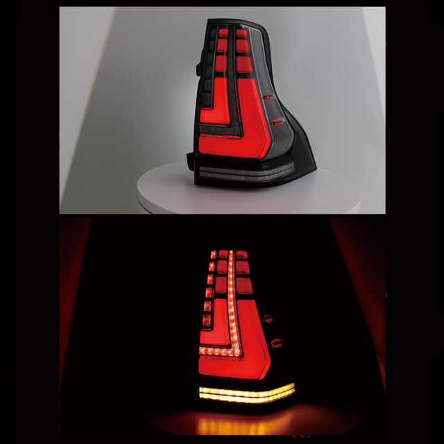 For 2010-2017, 2018-2022 Toyota Prado Tail Light Assembly Conversion Streaming Tail Lights