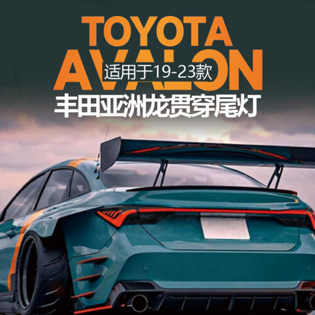 Suitable for 19 Toyota Asiatic Dragon Modified Throughflow Tail Lights LED Tail Light Assembly