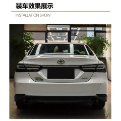 For Toyota VIII Camry Throughout Tail Lights Modified Tail Lights Led Running Brake Turn 2018-2