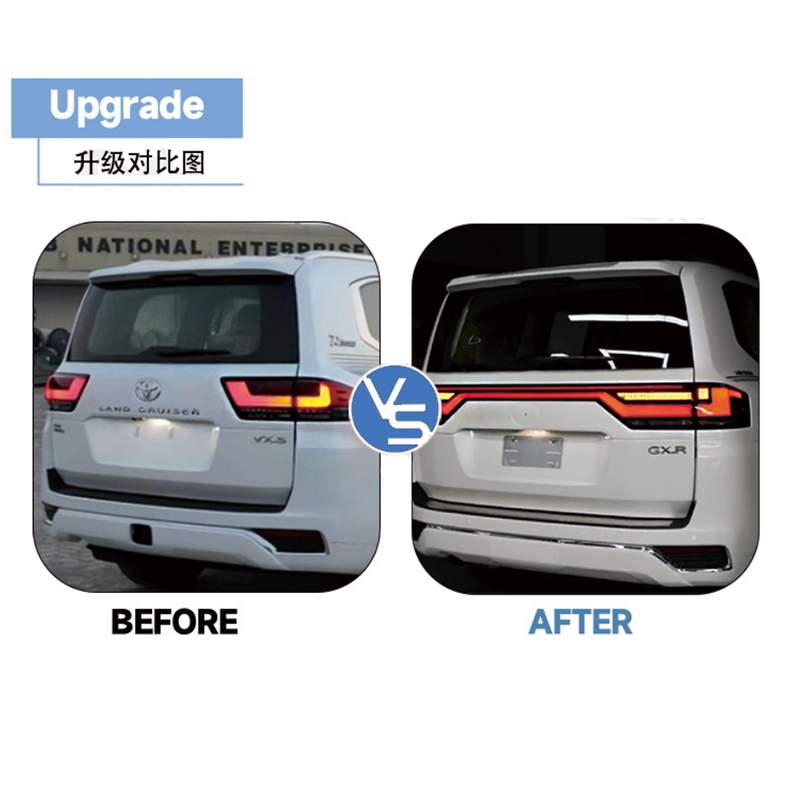 Suitable for Landcruiser LC300 through the tail light Tail light assembly running water steering