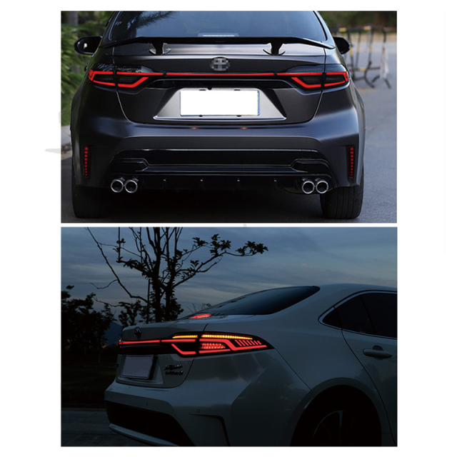 Suitable for 20 years Toyota Leyline modified tail lights running lights Corolla  LED rear penetration lights