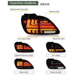 For 98-02 Lexus RX Tail Light Assembly Modified New LED