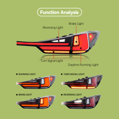 Fits 2016-2021 Lexus RX300h 450 200T Running Tail Lights