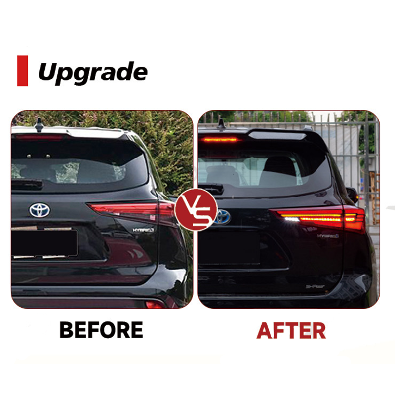 Suitable for 2022 Toyota Crown Kluger HANLANDA Modified taillight LED high brightness running lights turn signal lights