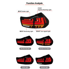 Suitable for 03-08 Lexus RX 350 450h tail light assembly LED rear tail lights