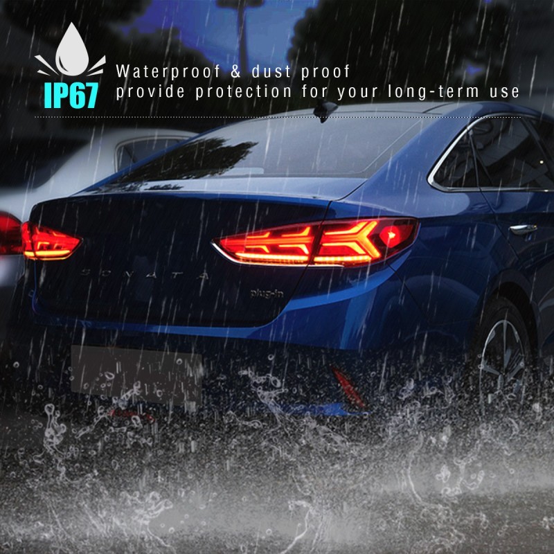 Hyundai Sonata Led Tail Lights For 2018-2019 Hyundai Sonata Tail Light Assembly