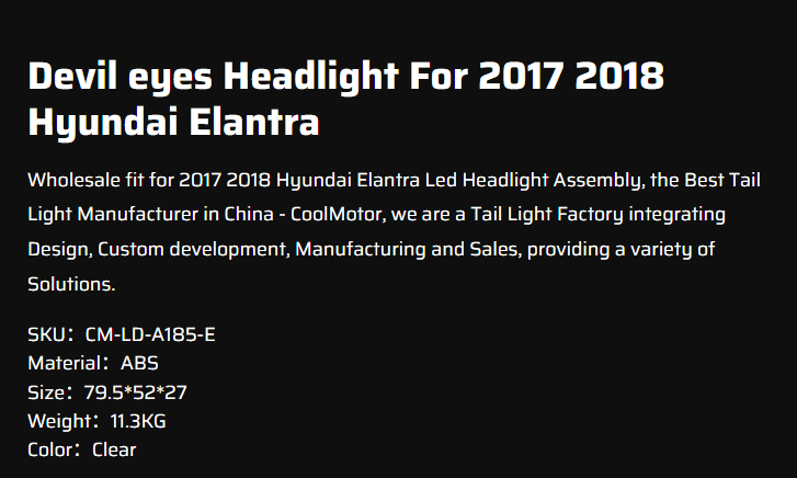 HYUNDAI Sonata Led Tail Lights For 2018-2019 Hyundai Sonata Tail Light Assembly