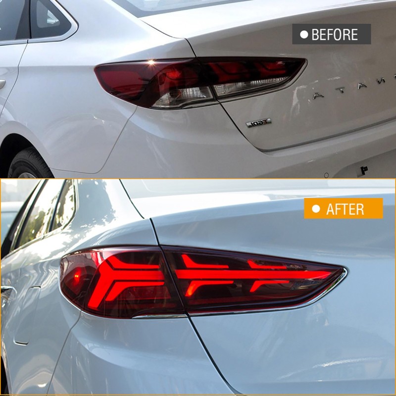 Hyundai Sonata Led Tail Lights For 2018-2019 Hyundai Sonata Tail Light Assembly