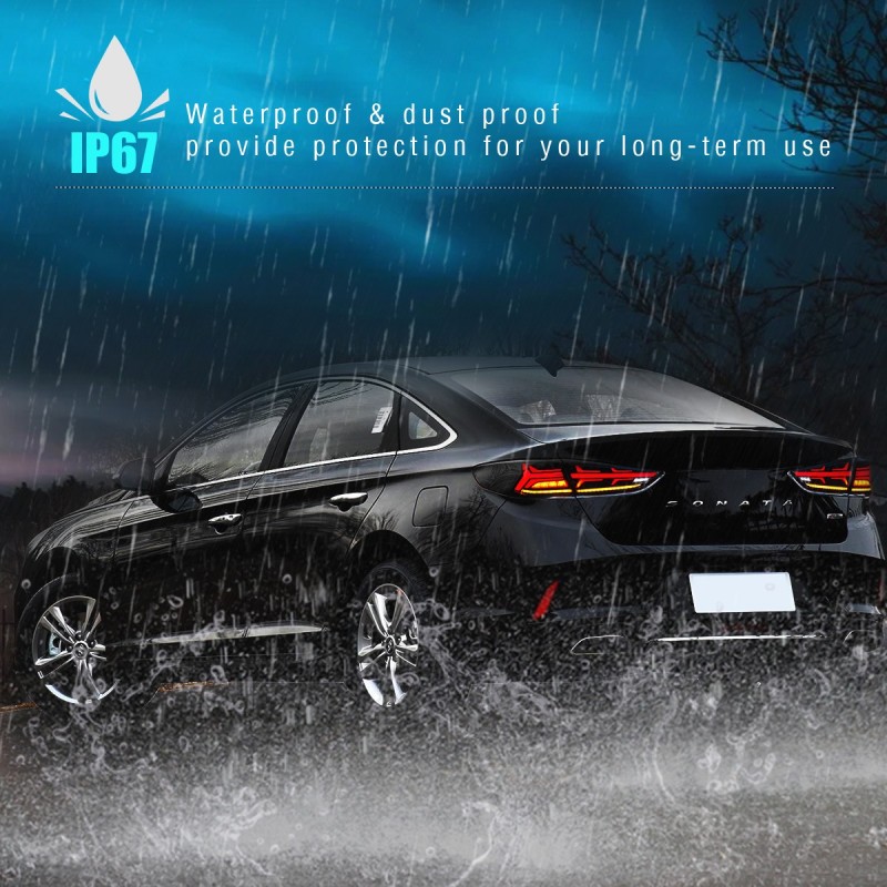 Hyundai Sonata  Led Tail Lights For 2018-2019 Hyundai Sonata Tail Light Assembly