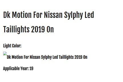 Nissan Sylphy Motion For Nissan Sylphy Led Taillights 2019 On