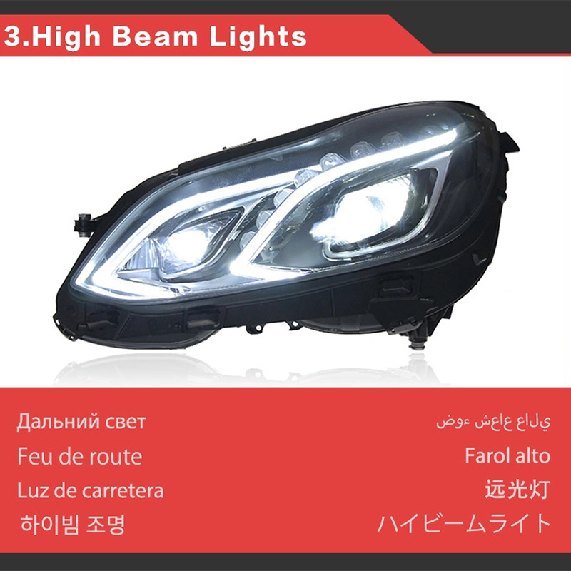 Mercedes-Benz E-CLASS Headlight For Benz W212 LED Headlights 2009-2016 W211 E300 Head Lamp Car Styling DRL Signal Projector Lens Automotive Accessorie