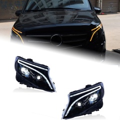 Mercedes-Benz V-CLASS Car Lights For Vito 2016-2020 W447 Metris V Class V220d V250 V260 LED Auto Headlight Bicofal Lens Lamp Tools Accessories Upgrade