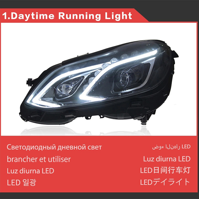 Mercedes-Benz E-CLASS Headlight For Benz W212 LED Headlights 2009-2016 W211 E300 Head Lamp Car Styling DRL Signal Projector Lens Automotive Accessorie