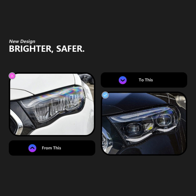 Mercedes-Benz E-CLASS Suitable for Mercedes-Benz E-Class W214 headlamp assembly low and high configuration LED double lens headlight