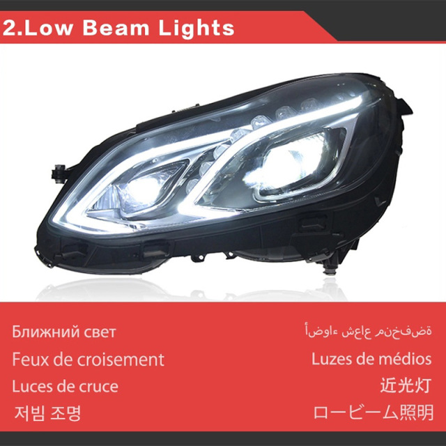 Mercedes-Benz E-CLASS Headlight For Benz W212 LED Headlights 2009-2016 W211 E300 Head Lamp Car Styling DRL Signal Projector Lens Automotive Accessorie