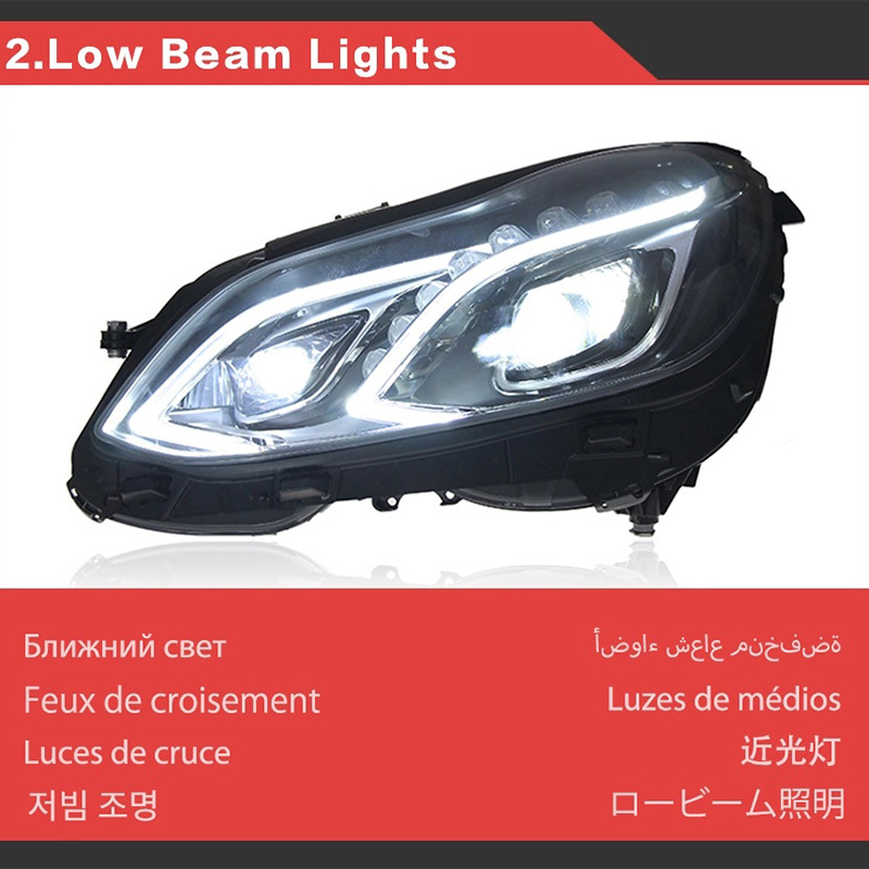 Mercedes-Benz E-CLASS Headlight For Benz W212 LED Headlights 2009-2016 W211 E300 Head Lamp Car Styling DRL Signal Projector Lens Automotive Accessorie