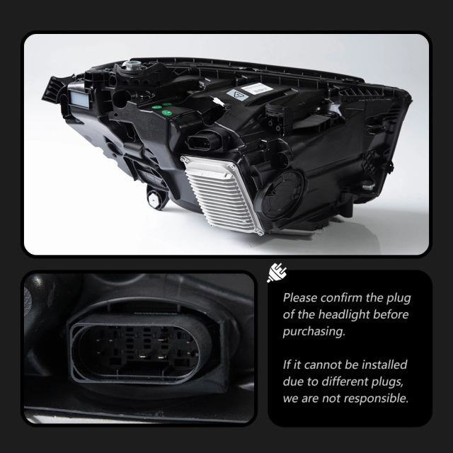 Mercedes-Benz E-CLASS Suitable for Mercedes-Benz E-Class W214 headlamp assembly low and high configuration LED double lens headlight