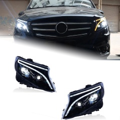 Mercedes-Benz V-CLASS Car Lights For Vito 2016-2020 W447 Metris V Class V220d V250 V260 LED Auto Headlight Bicofal Lens Lamp Tools Accessories Upgrade