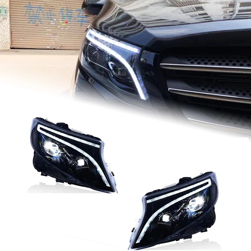 Mercedes-Benz V-CLASS Car Lights For Vito 2016-2020 W447 Metris V Class V220d V250 V260 LED Auto Headlight Bicofal Lens Lamp Tools Accessories Upgrade