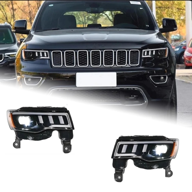 Jeep Grand Cherokee Head Lamp for Grand Cherokee LED Headlight 2014-2021 Headlights Grand Cherokee DRL Turn Signal High Beam Angel Eye Projector