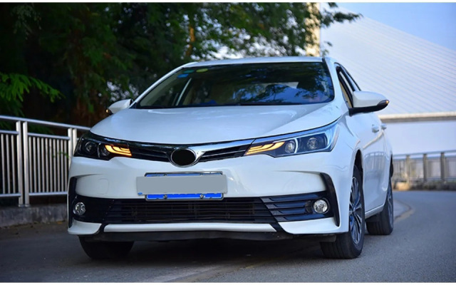 TOYOTA Highlander Head Lamp for Corolla LED Headlight 2017-2019 Headlights Corolla Altis DRL Turn Signal High Beam Angel Eye Projector Lens