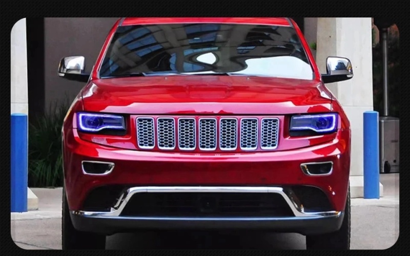 Jeep Grand Cherokee Head Lamp for Grand Cherokee LED Headlight 2011-2016 Headlights Compass DRL Turn Signal High Beam Angel Eye Projector Lens