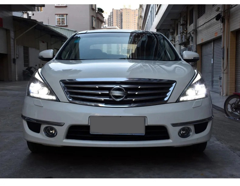 Nissan Teana Car Styling for Nissan Teana Headlights 2008-2012 Altima LED Headlight DRL Hid Option Head Lamp Angel Eye Beam Accessories