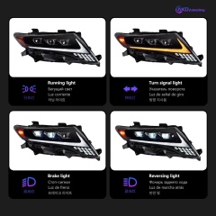 TOYOTA Harrier Car Styling Head Lamp for Toyota Harrier Venza Headlights 2008-2013 LED Headlight DRL Projector Lens Automotive Accessories