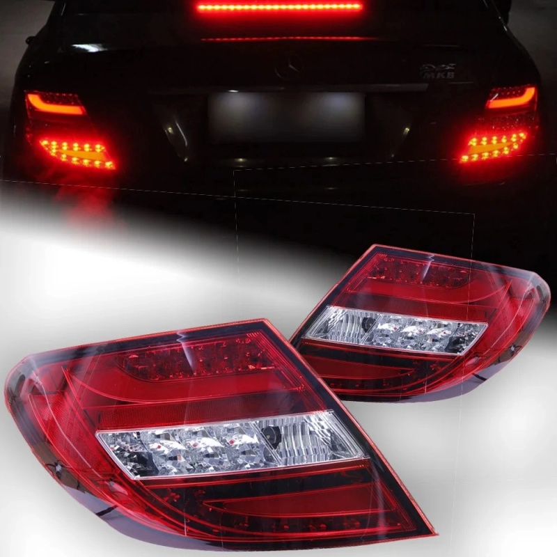 BMW 5 SERIES Car Styling for Benz W204 Tail Lights 2007-2013 C180 C200 C220 C300 LED Tail Lamp DRL Signal Brake Reverse Auto Accessories