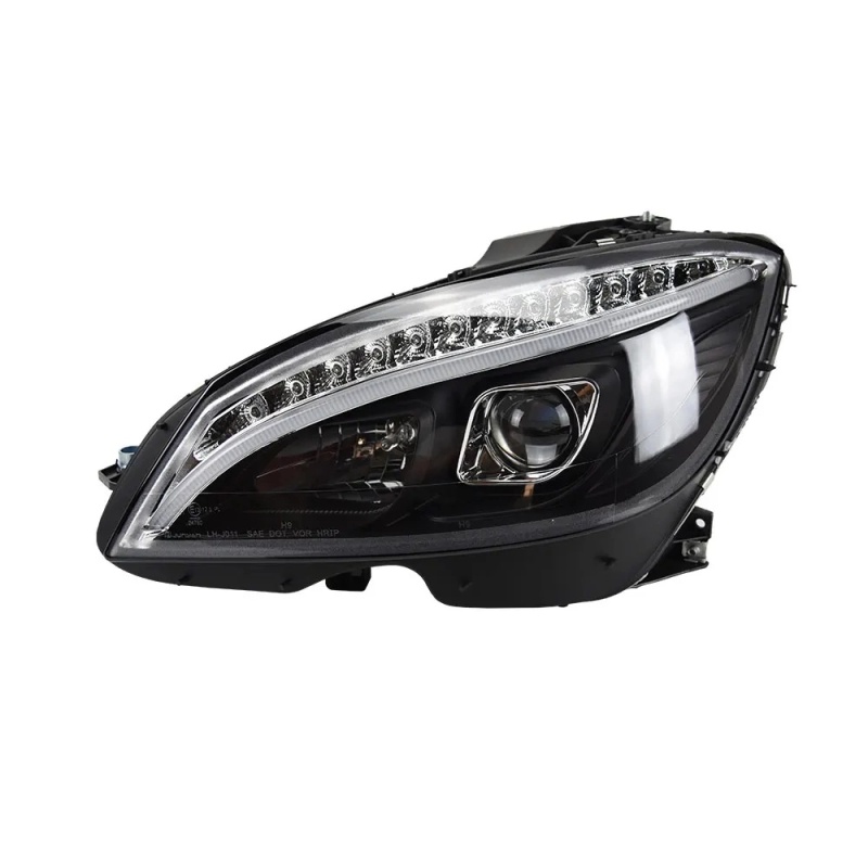 Mercedes-Benz C-CLASS Car Styling Headlights for Benz W204 LED Headlight 2007-2010 Head Lamp DRL Signal Hid Bi Xenon Angel Eyes Projector Lens Auto Accessories