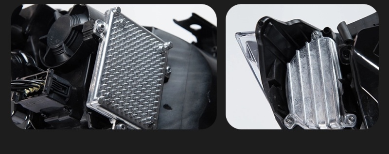 BMW 3 SERIES Suitable for BMW 3 Series E90 modified dual-color golden eye laser lens spoon-shaped headlight assembly