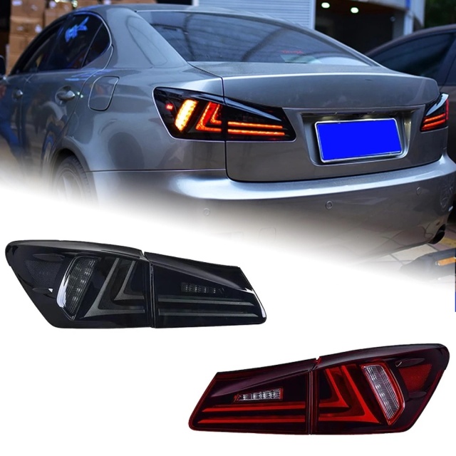 Lexus IS Car Styling Tail Lamp for Lexus IS250 Tail Lights 2006-2012 IS300 LED Tail Light new design DRL Brake Reverse auto Accessories