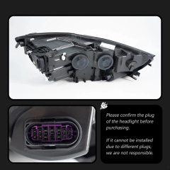 Audi A6 Car Accessories Head Lamp for Audi A6 C7 Headlights 2012-2015 Upgrade A7 Design LED Headlight DRL Dynamic Singal High Low Beam