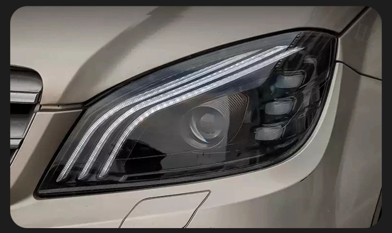 Mercedes-Benz C-CLASS Car Styling Head Lamp For Benz W204 2007-2010 LED Headlight DRL Signal Porjector Lens C300 C260 C200 Assembly Upgrade Dynamic Auto Accessories