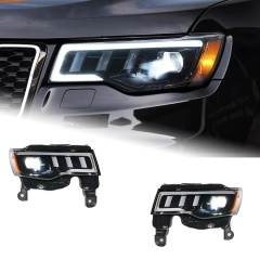 Jeep Grand Cherokee Head Lamp for Grand Cherokee LED Headlight 2014-2021 Headlights Grand Cherokee DRL Turn Signal High Beam Angel Eye Projector