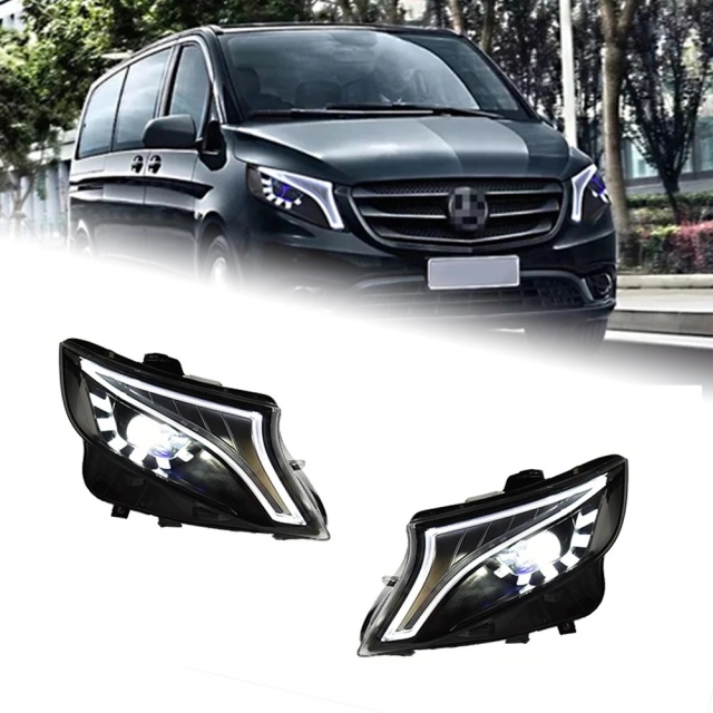 Mercedes-Benz V-CLASS Car Lights For Vito 2016-2020 W447 Metris V Class V220d V250 V260 LED Auto Headlight Concept Design Lamp Accessories Upgrade