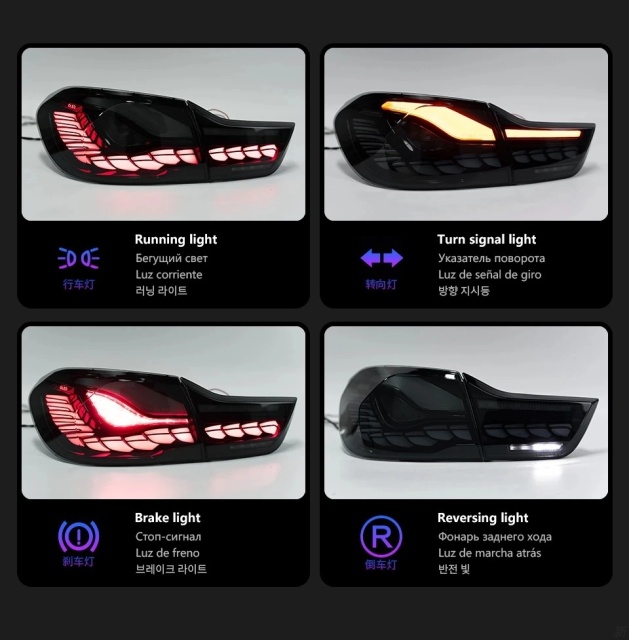 BMW 3 SERIES Car Lights for BMW F32 Tail Light 2012-2019 F82 LED Tail Lamp F36 M4 GTS 428i 435i DRL Dynamic Signal Automotive Accessories