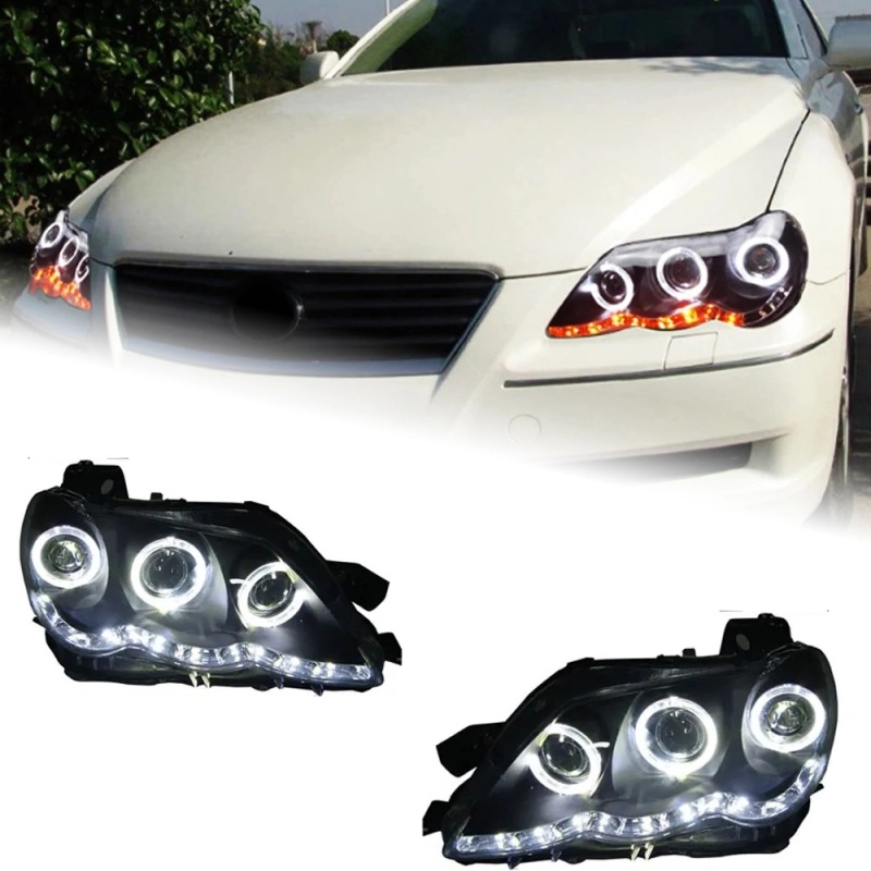 TOYOTA Land Cruiser Head Lamp for Toyota Mark X LED Headlight 2004-2009 Headlights Reiz DRL Turn Signal High Beam Angel Eye Projector Lens