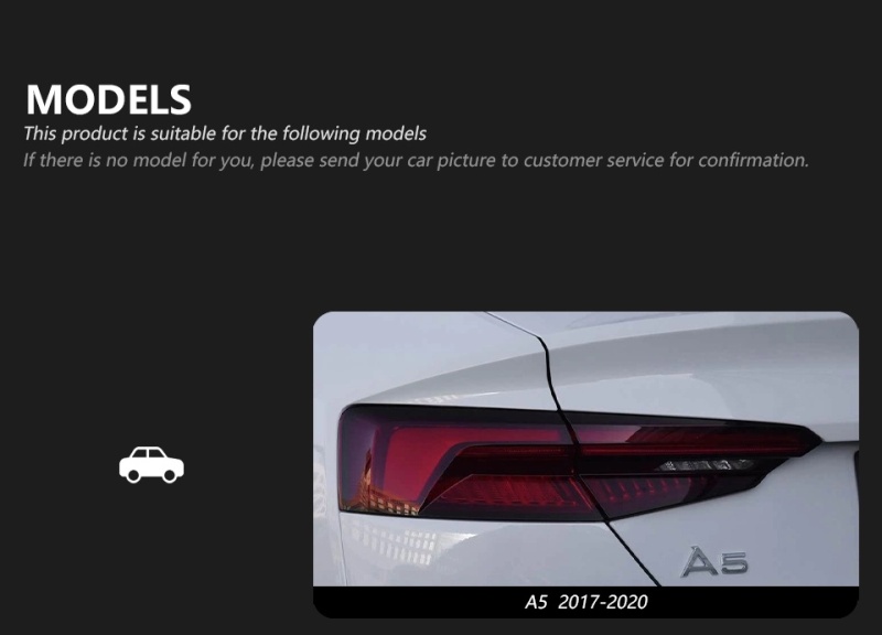 Audi A5 Suitable for Audi A5 2017-2020 taillight upgrade assembly