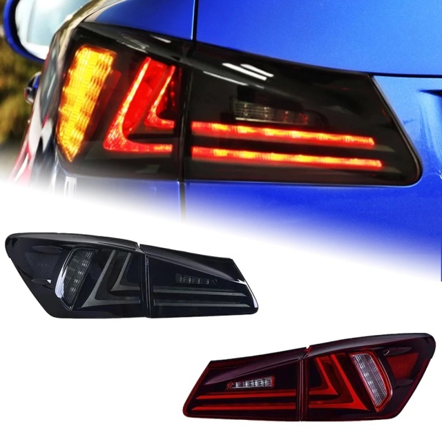 Lexus IS Car Styling Tail Lamp for Lexus IS250 Tail Lights 2006-2012 IS300 LED Tail Light new design DRL Brake Reverse auto Accessories