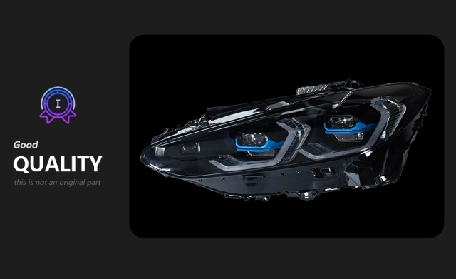 BMW 4 SERIES For BMW 4 Series G22 G23 G26 M4 modified LED laser headlight assembly dual color golden eye