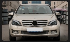Mercedes-Benz C-CLASS Car Styling Head Lamp For Benz W204 2007-2010 LED Headlight DRL Signal Porjector Lens C300 C260 C200 Assembly Upgrade Dynamic Auto Accessories